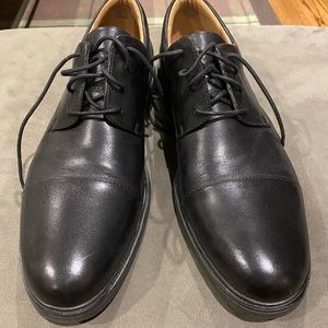 Un Tailor Cap Black Leather shoes. Unstructured by clerks. Size 11.5 USA